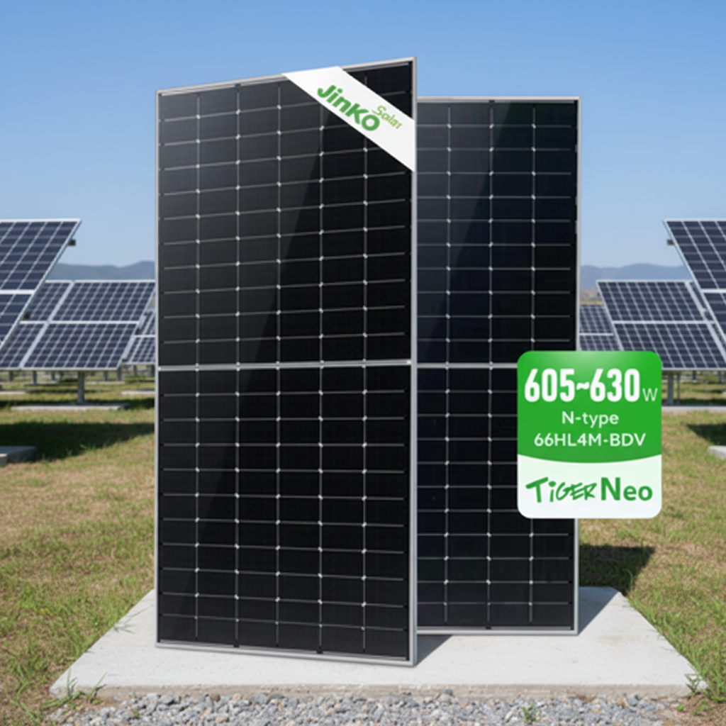 605-630W N-Type Bifacial Solar Panel JINKO Tiger Neo